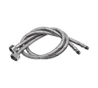 Xuro Chauffe-eau à tube tressé en acier inoxydable 304, tuyau d'eau antidéflagrant haute pression, robinet de lavabo, d'arrivée pointu(60cm)