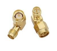Xuro Connecteur SMA Double voie/Double inverse RPSMA-JJ KK JWK KKF KKY, vis intérieure, trou intérieur/broche intérieure, adaptateur de Type L, 1/5/10 pièces(90 SMAJ RPSMAK,10 Pcs)