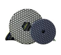 Xuro Disque abrasif 7" 180 mm, tampon de polissage à sec diamanté 8" 200 mm for le meulage de surfaces courbes en marbre, granit, quartz(100,8 inch 200mm)