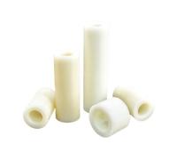 Xuro Entretoise creuse ronde en nylon blanc non filetée M3 M4 M5 M6 M8 M10 M12 for montage sur circuit imprimé, colonne d'installation TV(2mm (120pcs),M4.2 (OD 7))