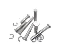 Xuro Goupille cylindrique de positionnement à tête plate en acier inoxydable 304 M3 M4 M5 M6 M8 M10 avec axe rainuré