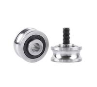 Xuro Jeu de 5 vis SG10 SG15 SG20 SG25SG66+M4 M5 M6 M8, roulements à billes à gorge en U, roulements de poulies for machines textiles(Stainless steel SG20)