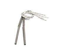 Xuro Lot de 2 cartouches chauffantes cylindriques 9,5 mm 90 à 125 mm, 12 V/24 V, tube 316SUS, 120 W/135 W/145 W/160 W/165 W(24V,316SUS 165W 9.5x125L)