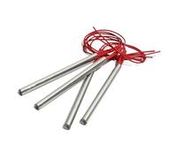 Xuro Lot de 2 cartouches chauffantes électriques en acier inoxydable, 9 mm, 80 à 150 mm, 180 W/190 W/230 W/280 W/350 W, tube chauffant cylindrique(110V,201SUS 280W 9x120mm)