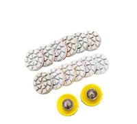 Xuro Mini tampons de polissage 25mm, marbre, granit, pierres précieuses, meule, polissage fin, disque de ponçage en résine Flexible, auto-adhésif(3x25mm)