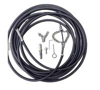 Xuro Perceuse électrique for débouchage de canalisations, 1 à 5 mètres, avec rallonge, drague for canalisations d'égout, nettoyage de printemps, outils de plomberie for la maison(1.5 Meter)