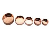 Xuro Raccord de tuyau d'alimentation en cuivre for réfrigération, gaz, eau, huile, embout 3/8" 1/2" 10/12/14/16/19/22/25/28/32/35/38/50/54 mm(12x0.8mm 5pcs)