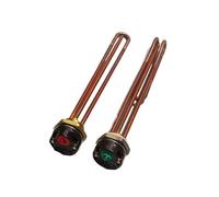 Xuro Résistance chauffante tubulaire électrique DN32 1,25" 250 V 50 Hz TEN avec régulateur de température 1,5 kW/2,5 kW/3 kW/4 kW 1 pièce(With Nut,2.5KW U Type)