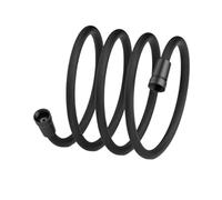 Xuro Tuyau de douche en nylon noir/gris 1,5/2 m, rallonge tuyau d'eau for pommeau, accessoires(Black 2M)