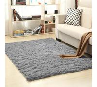 xurupeng Tapis en Laine de Soie pour Salon Table Basse canapé lit, Hairy Silver Grey, 200 * 300CM