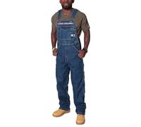 XUSAI Salopettes Denim Bib Overall Mode Décontractée Coupe Robuste Jeans Ensemble Réglable Travail Bib Jumpsuit,Bleu,L
