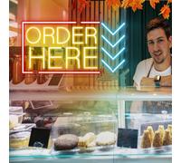 Xusdamyj Commandez ici, achetez ici un panneau néon, personnalisé pour ouvrir un café, un restaurant, une décoration murale
