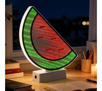 Xusdamyj Veilleuse LED avec miroir infini en forme de pastèque - Lampe de bureau 3D pour fête et décoration d'intérieur (pastèque)
