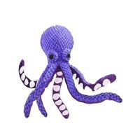 XUTCEKOUYR Jouet en Peluche for Chien de Compagnie, Pieuvre vocale, Anti-démolition, for la Maison, for Petits et Moyens Chiens, interactif for soulager l'ennui, Jouet d'accompagnement(Purple,2pc)