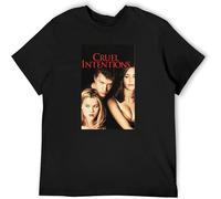 XUTSE Cruel Intentions Teen Drama Movie Poster Breathable T Shirt Black XXL