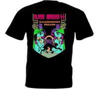 XUTSE Magick SS Kaleidoscope Dreams v1 T Shirt Men's Breathable Cotton Crew Neck Plain Tops Black XL