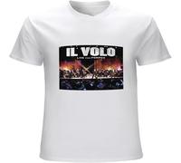 XUTSE Men's Il Volo T Shirt Live from Pompeii Casual Graphic Comfortable Tops White XXL