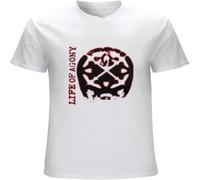 XUTSE Men's Life of Agony Disintegration T Shirt Casual Graphic Comfortable Tops White L