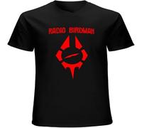XUTSE Men's Radio Birdman Album Cotton Breathable T Shirt Black M
