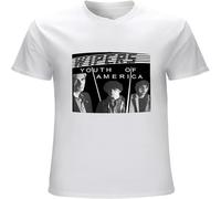 XUTSE Men's Wipers T Shirt Youth of America Casual Retro Comfortable Vintage Gift Tops White S