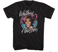 XUTSE Whitney Elizabeth Houston Singer Actress Recording Artist Unisex Adult T-Shirt Black M
