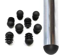 Xuulan Bouchon d'insertion de Tube Table Chaise Embouts de Jambe Pieds de Meubles Tuyau Rond Embout de Tube Cache-poussière Obturation bonde Protecteur de Sol (Color : Noir, Size : 12pcs 20mm)