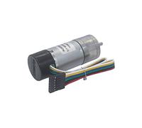 Xuulan Motoréducteur à Couple élevé JGA25-371 Encodeur 6V Moteur à Engrenages, DC 6V Mesure de la Vitesse Signal Feedback Smart Car Châssis DIY Robot Motor (Color : 6V, Size : 130RPM)