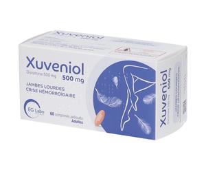XUVENIOL 500 mg pour jambes lourdes et crises hemorroïdaire- boite 60 comprimés Comprimé(S) pc(s)
