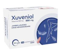 Xuveniol Diosmine 500mg Jambes Lourdes Crise Hémorroïdaire 120 Comprimés