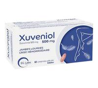 Xuveniol Diosmine 500mg Jambes Lourdes Crise Hémorroïdaire 60 Comprimés
