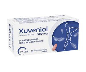 Xuveniol Diosmine 500mg Jambes Lourdes Crise Hémorroïdaire 60 Comprimés