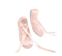 XUWEWI Chaussons De Danse Chaussures De Ballet en Satin avec Ruban for Filles, Enfants, Femmes, Danse À Semelle Souple, Ballerine, Chaussons D'entraînement, Ballerines(35)
