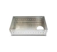 XUWEWI Panier à Charbon De Bois Support en Pierre de Sauna en Acier Inoxydable, Fournitures de poêle à Bois de Chauffage, boîte à feu de Charbon de Bois résistante(Small)