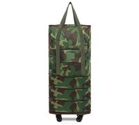 XUWEWI Sac à dos de voyage avec roulettes amovibles, compartiments multiples et réglable for un usage professionnel ou touristique, sac w nd Pour Vos Voyages(Green)