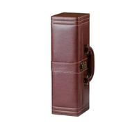 XUWEWI Sac à Vin Boîte à Bouteilles de vin en Cuir PU, Organisateur Rangement Domicile, Support Transport, boîte, Rouge(Brown02)