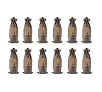 XUWEWI Sac à Vin Lot de 12 Sacs à vin en Toile de Jute for Mariage, Anniversaire, Multicolores, avec Cordons de Serrage, étiquettes, Cordes(Brown)