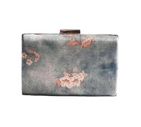 XUWEWI Sac De Soirée Brodé Sacs de soirée brodés for femmes, pochette à paillettes perlées, bourse de mariage, épaule, étui for dames, poignée supérieure(Green 1)