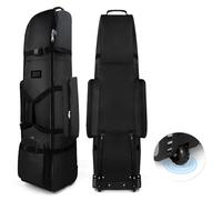 XUWEWI Sac de voyage avec fermeture éclair robuste et résistante à l'usure, étui Golf pliable côtés souples Pour Vos Voyages(Black)