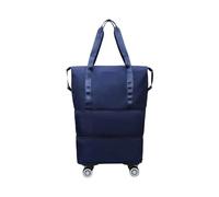 XUWEWI Sac de voyage Compact, sac avec roulettes détachables, capacité extensible, à for le Pour Vos Voyages(Dark Blue)