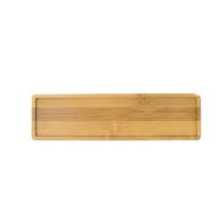 XUWEWI Soucoupes pour Plantes Plateau de Pot Fleurs, 2 pièces, Fourniture Jardinage, Support Fleur, jardinière succulente, Plateau en Bois for Balcon Maison(17.6X8.8X1CM)