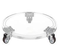 XUWEWI Soucoupes pour Plantes Plateau de Pot Fleurs Plateau Plantes Support Plante Rond 8.66 Pouces avec Roues Fleur Multifonctionnel