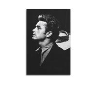 XUWSEWNE James Dean (5) Affiches d'art mural vintage sur toile - Impression artistique de musique et de films - Peinture décorative pour salon, chambre à coucher - 40 x 60 cm - Style sans cadre