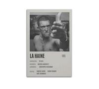 XUWSEWNE La Haine Poster mural vintage sur toile esthétique avec musique et films - Peinture décorative pour salon, chambre à coucher, 60 x 90 cm - Style sans cadre