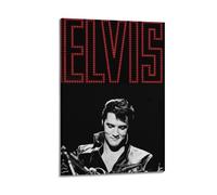 XUWSEWNE Poster mural vintage Elvis Presley (1) - Impression sur toile décorative pour salon, chambre à coucher - 30 x 45 cm