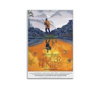 XUWSEWNE Poster mural vintage The Deer Hunter (4) - Impression sur toile décorative pour salon, chambre à coucher - 50 x 75 cm