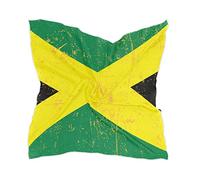 XUWU Foulard carré en soie pour femme - En satin - Pour cheveux, Drapeau de la Jamaïque Fiers Jamaïcains Tropical, taille unique