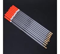 XUXHOU 10 Pièces Bobber de Pêche, Tube Flotteur en Plastique avec Flottabilité Supérieure, Peinture à Décoloration Rapide de Couleur Vive, pour la Pêche en Mer, la au Rocher, la (3.0 Transparence)