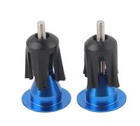 XUXHOU 2PCS Embout de Guidon de Vélo, Bouchon de Guidon de Vélo en Alliage D'Aluminium Durable et en Plastique avec Structure Simple pour Vélos de Montagne, Vélos de Route, (BLUE)