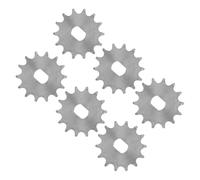 XUXHOU 6 Pièces Pignon de Chaîne, Accessoire de Moteur de Coupe de Vitesse de Vélo 420 Type 14 Dents Diamètre Intérieur 12x17mm, avec Matériau en Acier Professionnel, pour L'entretien