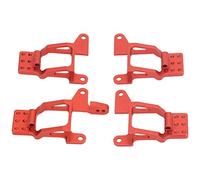 XUXHOU Accessoires de Voiture RC, Pièces de Rechange de Support de Cerceau de Montage de Tours de Choc Avant et Arrière en Alliage D'aluminium pour Voiture 1/10 RC (R Rouge)
